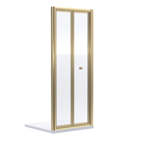 Nuie Rene 700mm Bifold Door – Brushed Brass