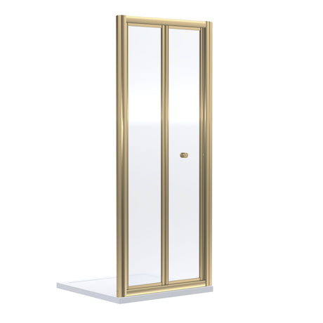 Nuie Rene 700mm Bifold Door – Brushed Brass