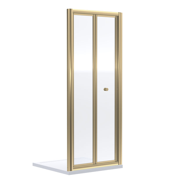 Nuie Rene 700mm Bifold Door – Brushed Brass