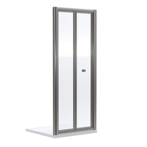 Nuie Rene 800mm Framed Bi-fold Shower Door – Brushed Pewter, photo 2