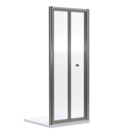 Nuie Rene 800mm Framed Bi-fold Shower Door – Brushed Pewter, photo 2