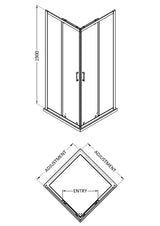 Nuie Rene Shower Enclosure – 800mm & 900mm, photo 3