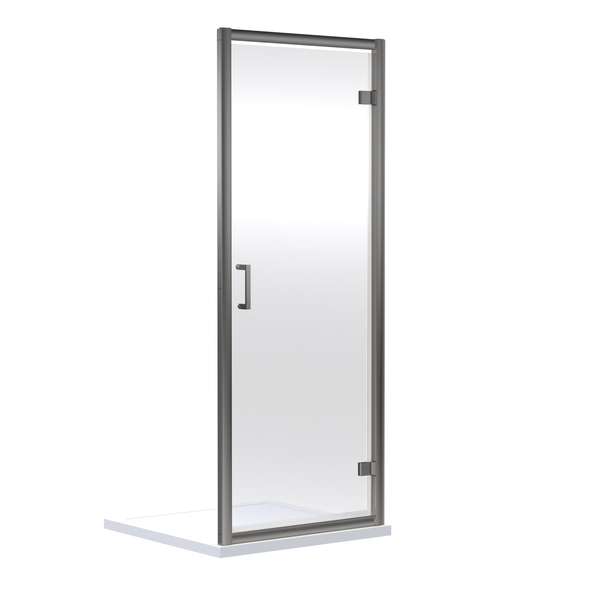 Nuie Rene Semi-Frameless Hinged Shower Door – 700mm, 760mm, 800mm & 900mm, photo 2