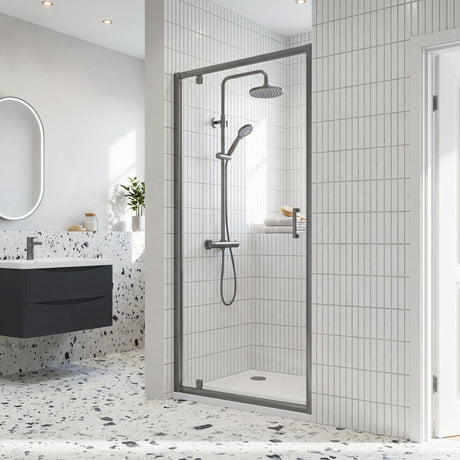 Nuie Rene Framed Pivot Shower Door – 760mm, 800mm & 900mm