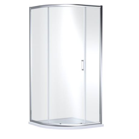 Nuie Rene 900mm Quadrant Shower Enclosure – Chrome or Brushed Pewter, photo 2
