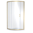 Nuie Rene 900mm Single Entry Quadrant Shower Enclosure – Brushed Brass, photo 2