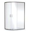 Nuie Rene 1000mm Framed Offset Shower Enclosure – Brushed Pewter, photo 2