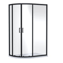 Nuie Rene 1200mm Offset Quadrant Shower Enclosure – Matt Black