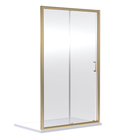 Nuie Rene 1500mm Sliding Door – Brushed Brass