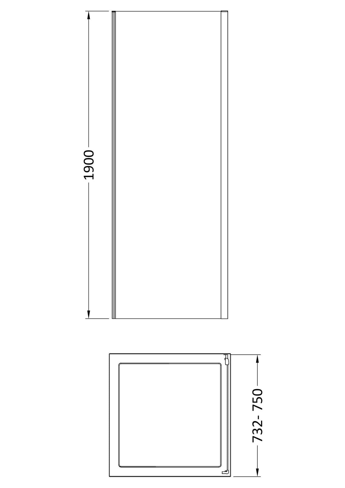 Nuie Rene Side Panel – 700mm, 760mm, 800mm, 900mm & 1000mm, photo 5