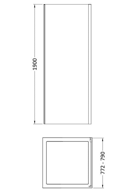 Nuie Rene Side Panel – 700mm, 760mm, 800mm, 900mm & 1000mm, photo 6