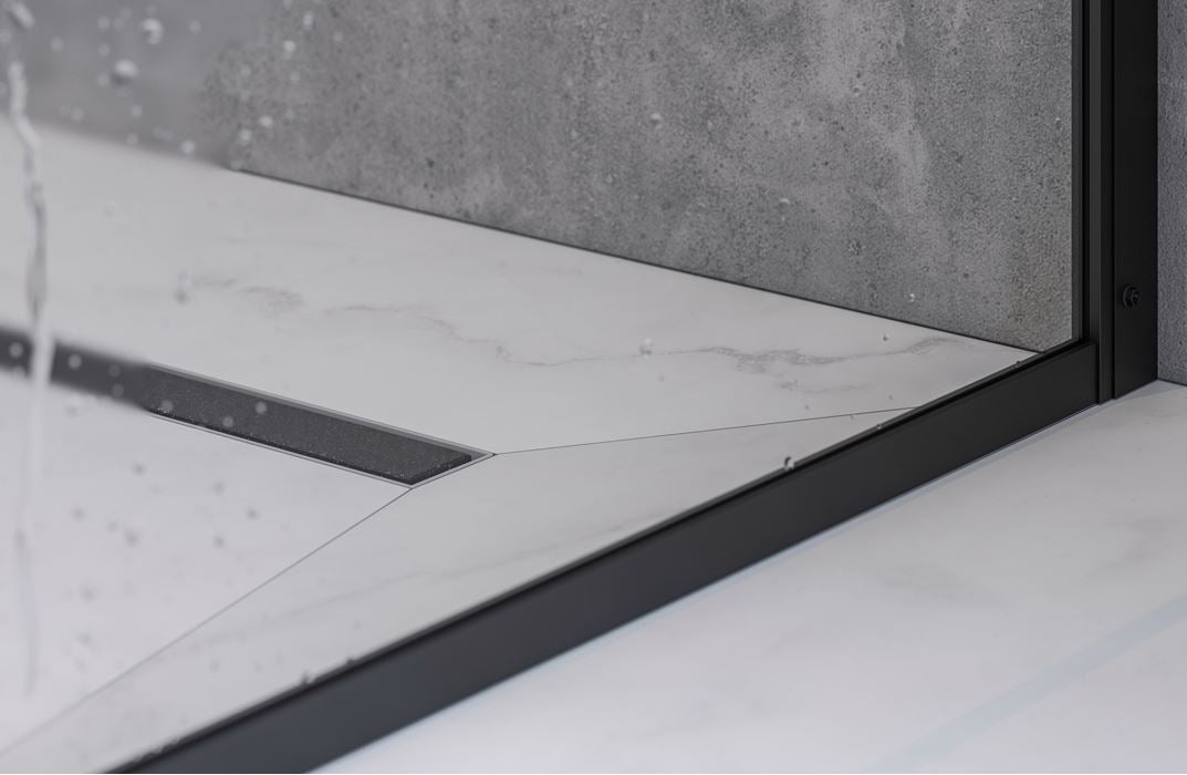 Impey Soho 900mm Wet Room Glass Shower Screen Single Panel (AW24SC01-N1-90)