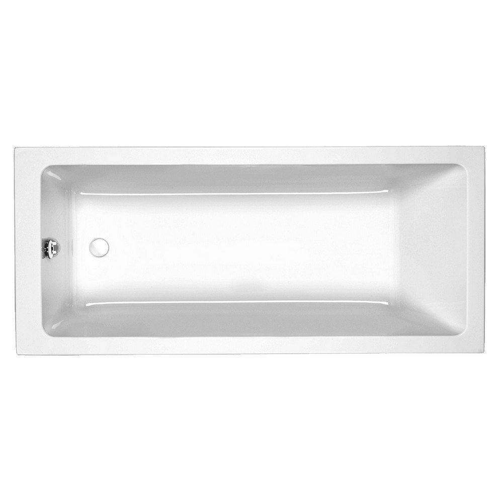 Kartell K-VIT Spirit Single Ended 1500x700 Bath With Legs- White Gloss (SPI1570SE)