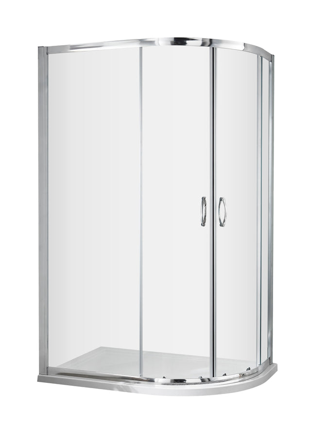 Nuie 900mm Ella1 Offset Quadrant Shower Enclosure – Chrome