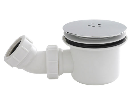 Nuie 90mm Round Fast Flow Shower Waste – Chrome or Matt White, photo 2