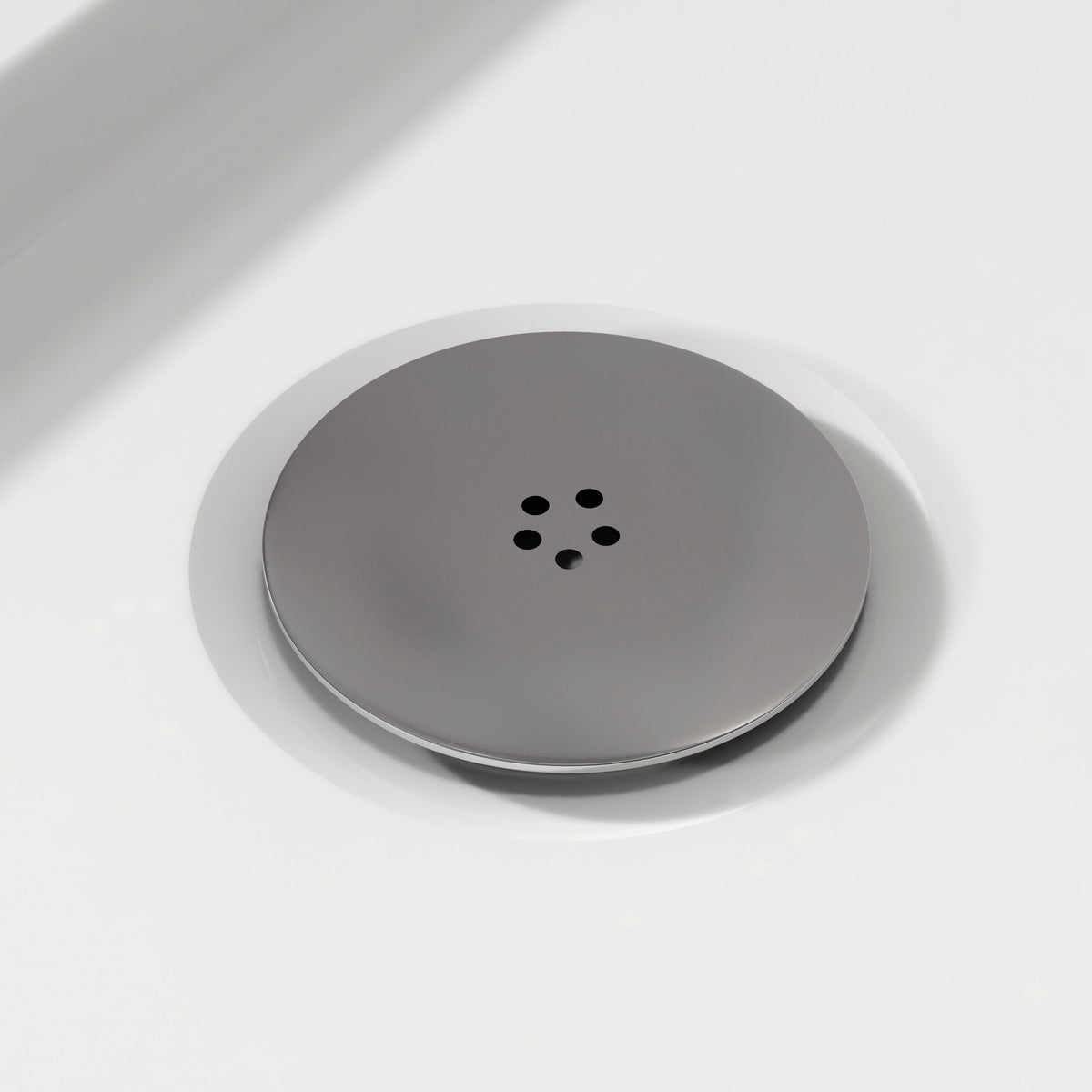 Nuie 90mm Round Fast Flow Shower Waste – Chrome or Matt White