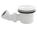 Nuie 90mm Round Fast Flow Shower Waste – Chrome or Matt White, photo 3