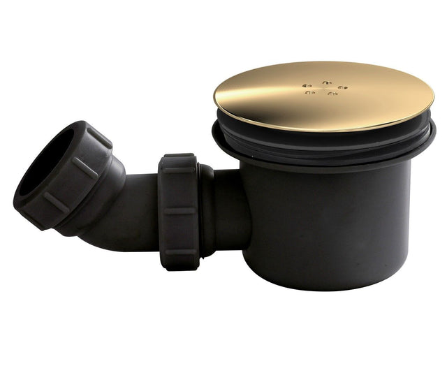 Nuie 90mm Fast Flow Shower Waste Base – Brushed Brass