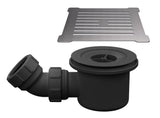 Nuie Fast Flow Shower Tray Waste With Grid – Brushed Pewter