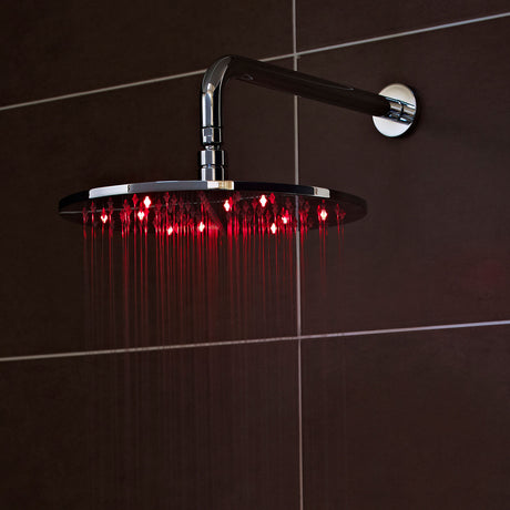 Nuie Fixed LED Shower Head – Chrome