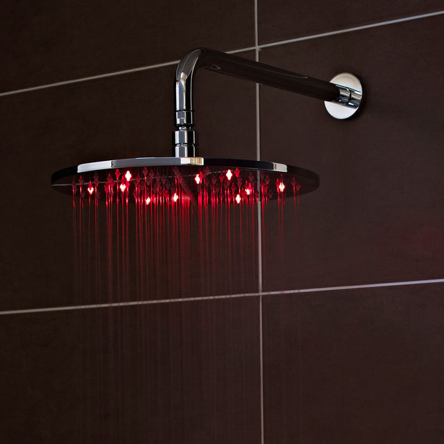 Nuie Fixed LED Shower Head – Chrome