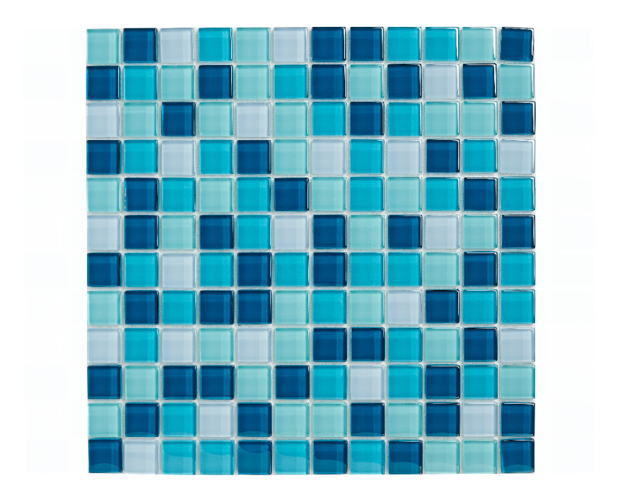 AKW Blue Mosaic Border Tile 300x300x8mm (30095BLU)