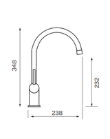 Kartell K-VIT Plan Kitchen Sink Mixer – Chrome (KST005)