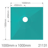AKW Tuff Form8 Wet Room Floor Former – Choice of Size & Waste