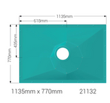 AKW Tuff Form8 Wet Room Floor Former – Choice of Size & Waste