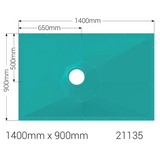 AKW Tuff Form8 Wet Room Floor Former – Choice of Size & Waste