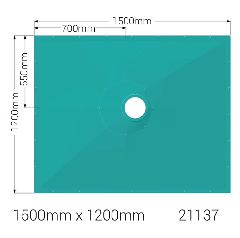 AKW Tuff Form8 Wet Room Floor Former – Choice of Size & Waste
