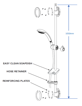 Redring Selectronic Premier Thermostatic Electric Care Shower – 10.8kW or 9.5kW Pump Connect, photo 4