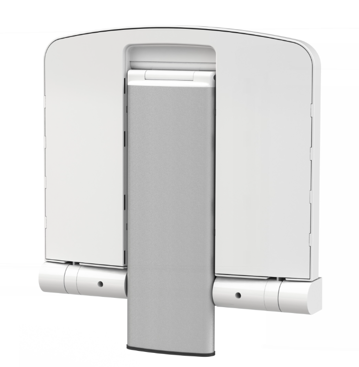 AKW Onyx Fold Up Shower Seat - White (02801WH-LS)