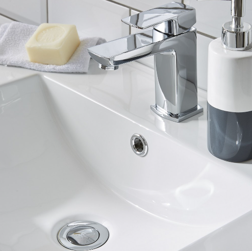 Kartell K-VIT Culture Mono Basin Mixer with Click Waste – Chrome (OFTAP21)