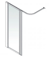 AKW Option HF Full Height Shower Screen Set for Shower Trays – Choice of Width & Handing