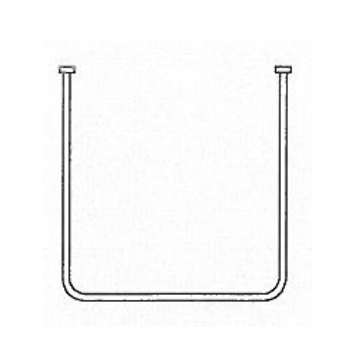 AKW U Shaped Curtain Rail 700x1620x700mm (24046)