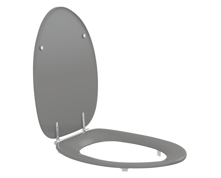 Pressalit Toilet Seat Dania With Cover Grey (R37112-D92999)