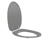 Pressalit Toilet Seat Dania With Cover Grey (R37112-D92999)