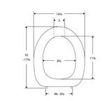 Pressalit Toilet Seat Dania Without Cover White (R27000-D92999)