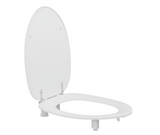 Pressalit Toilet Seat Dania With Cover, 2" Raised White (R43000)