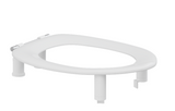 Pressalit Toilet Seat Dania Without Cover, 100 mm Raised Incl. Splash Guard White  (R24000)