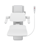 Pressalit PLUS Shower Seats 450, Incl. Back And Armrests, 500 mm Electrically Height Adjustable With Wired Hand Control (R7664000)