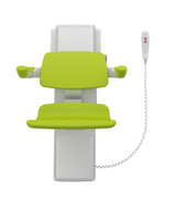 Pressalit PLUS Shower Seat 450, Electrically Height Adjustable And Manually Sideways Adjustable Lime Green (R7664277)