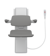 Pressalit PLUS Shower Seat 450 With Aperture, Electrically Height Adjustable And Manually Sideways Adjustable Anthracite Grey (R7665112)
