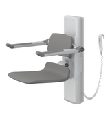 Pressalit PLUS Shower Seat 450, Electrically Height Adjustable Anthracite Grey (R7634112)