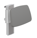 Pressalit PLUS backrest for wall track – Height & Sideways Adjustable, Anthracite