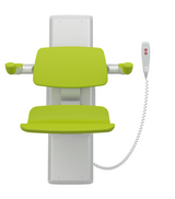 Pressalit PLUS Shower Seat 450, Electrically Height Adjustable Lime Green (R7634277)