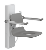 Pressalit PLUS Shower Seat 450 With Aperture, Electrically Height Adjustable Grey (R7635112)