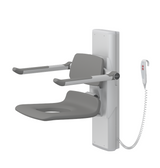 Pressalit PLUS Shower Seat 450 With Aperture, Electrically Height Adjustable Grey (R7635112)