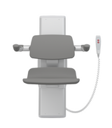 Pressalit PLUS Shower Seat 450 With Aperture, Electrically Height Adjustable Grey (R7635112)